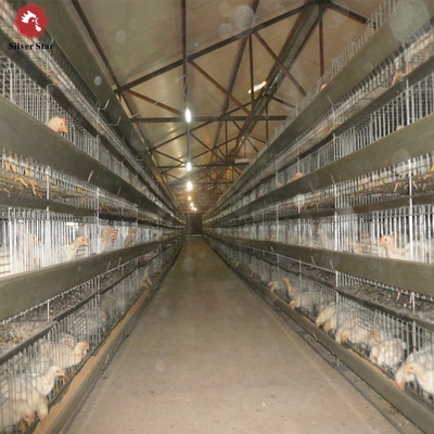 3 Tiers Battery Chicken Breeder Cage H Type Hot Dipped Galvanized Egg Layer Hen