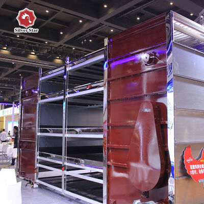 A-Type Layer Chicken Cage with Hot Dip Galvanized Steel and Automatic Feeding for 3 or 4 Tier Poultry Equipment