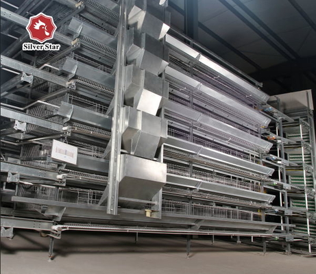 Full Automatic Hot Galvanized Battery Chicken Cage With Egg Collection System