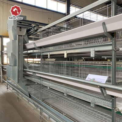Hot Dipped Galvanized Steel 8 Tiers High Density Full Automatic Operation Battery Chicken Cage Poultry Farming Equipment